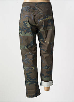 Pantalon droit stretch taille normale vert EVA KAYAN femme
