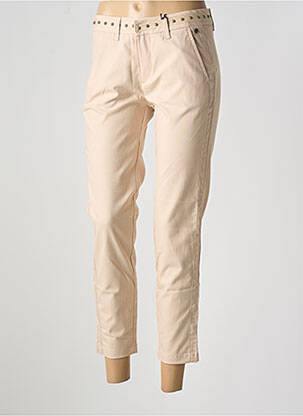 Pantalon 7/8 stretch taille normale beige FREEMAN T.PORTER femme