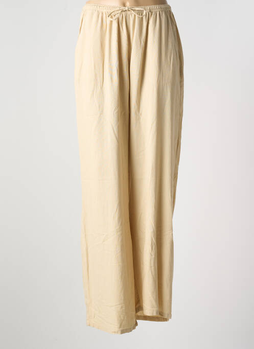 Pantalon droit coupe droite taille élastique beige GARCIA fille