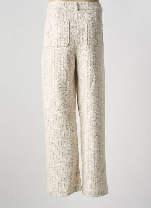 Pantalon droit beige GARCIA femme