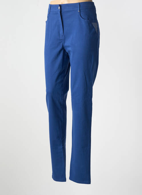 Pantalon slim bleu PAUSE CAFE pour femme