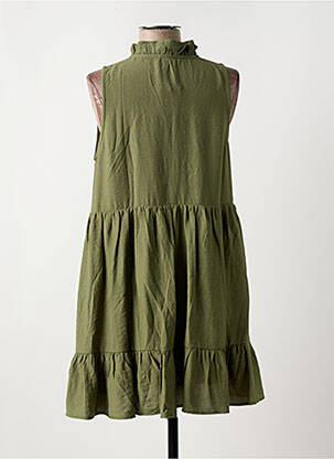 Robe courte sans manche sans manche vert Y'COO femme