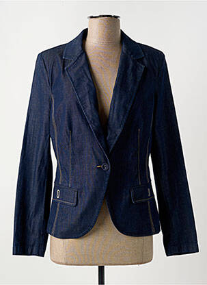 Blazer fausses poches bleu EVA KAYAN femme