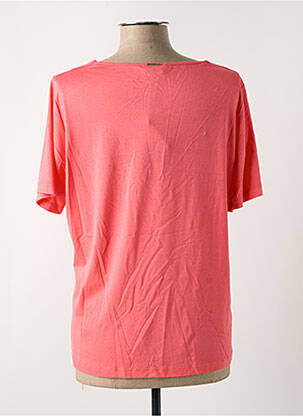 T-shirt coupe droite manches courtes orange PAUSE CAFE femme