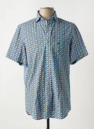 Chemise manches courtes imprimé fantaisie bleu FELLOWS UNITED homme