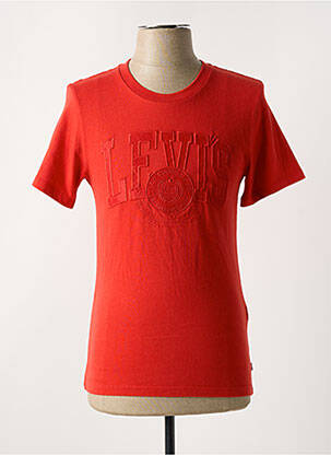 T-shirt broderie manches courtes rouge LEVI'S homme