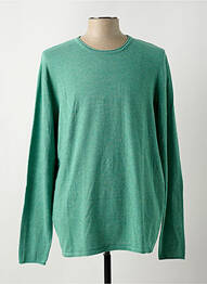 Pull col rond manches longues vert GARCIA homme