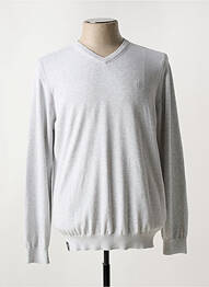 Pull col v manches longues gris FELLOWS UNITED homme