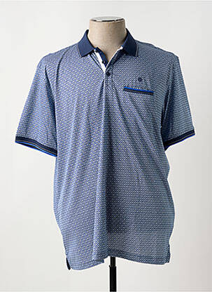 Polo coupe cintrée manches courtes bleu FELLOWS UNITED homme