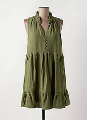 Robe courte vert Y'COO pour femme seconde vue