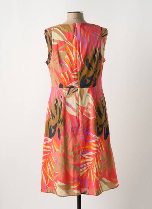 Robe mi-longue imprimé fantaisie sans manche rouge BETTY BARCLAY femme