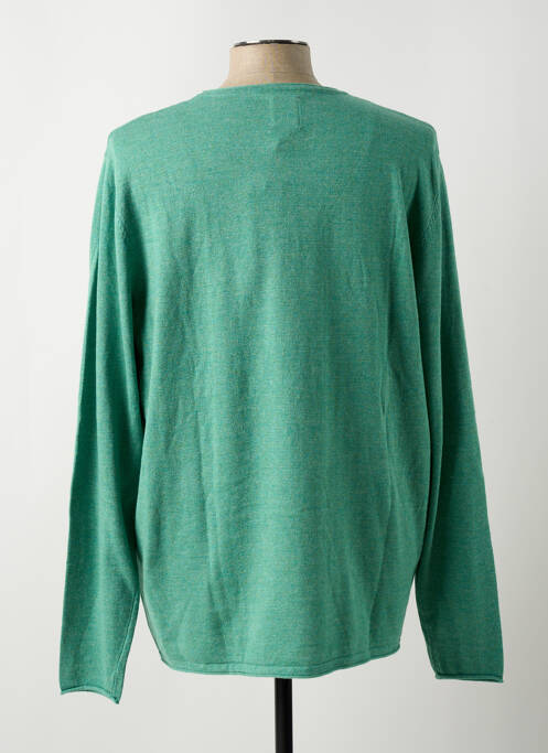 Pull col rond manches longues vert GARCIA homme