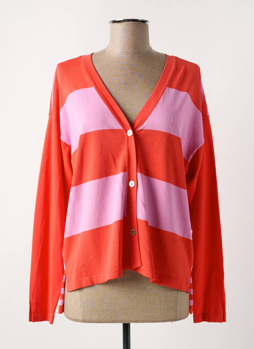 Gilet manches longues rouge LOLA CASADEMUNT pour femme