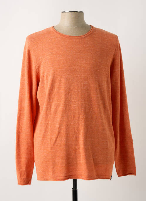 Pull col rond manches longues orange GARCIA homme