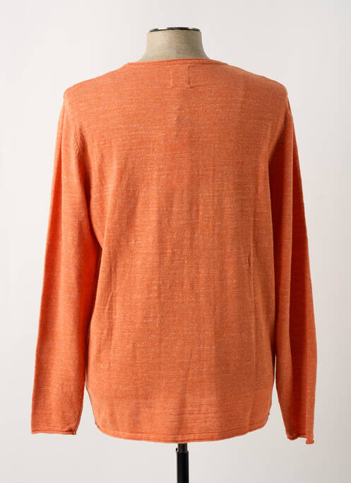 Pull col rond manches longues orange GARCIA homme