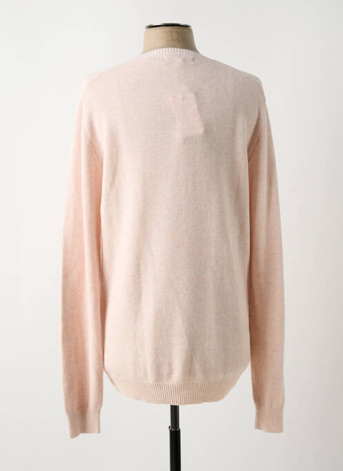 Pull col rond manches longues rose FELLOWS homme