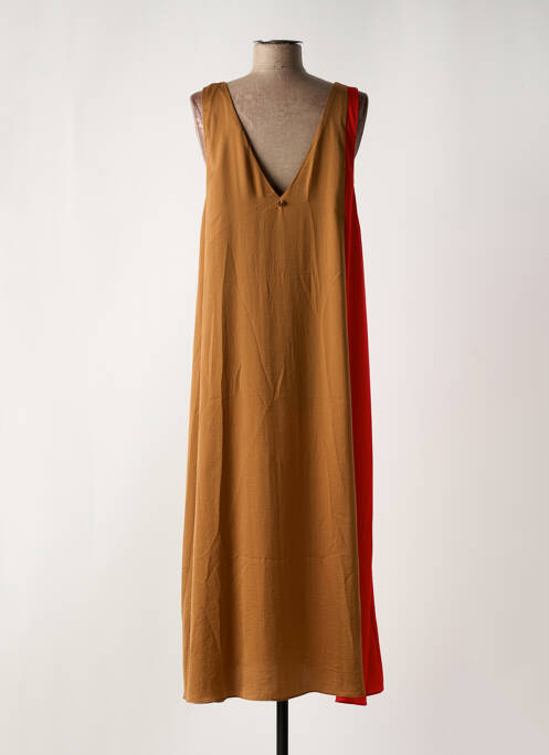 Robe longue marron LOLA CASADEMUNT pour femme