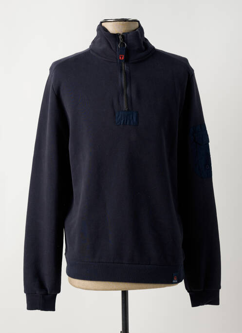 Sweat-shirt bleu TIMEZONE pour homme