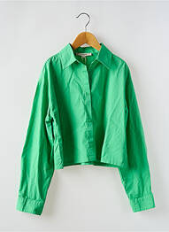 Chemise manches longues coupe droite vert GARCIA garcon
