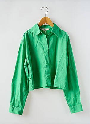 Chemise manches longues coupe droite vert GARCIA garcon