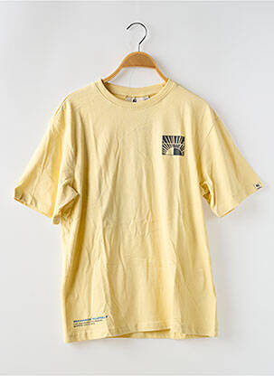 T-shirt coupe droite manches courtes jaune GARCIA garcon