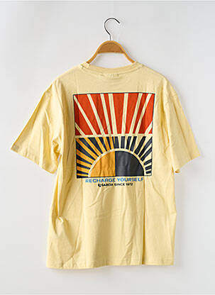 T-shirt coupe droite manches courtes jaune GARCIA garcon