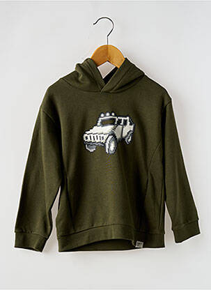 Sweat-shirt à capuche poches manches longues vert MAYORAL garçon