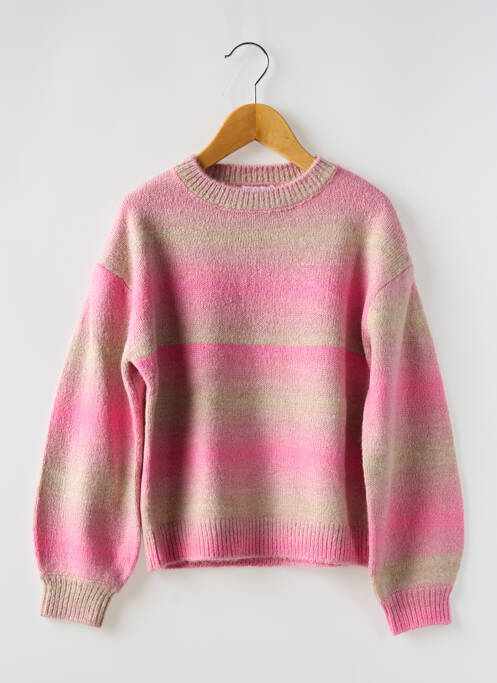 Pull resserrée sur le bas manches longues rose MAYORAL fille
