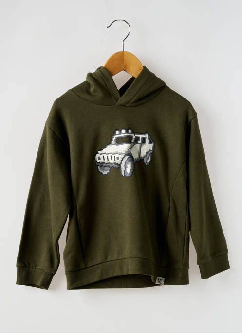 Sweat-shirt à capuche vert MAYORAL pour garçon