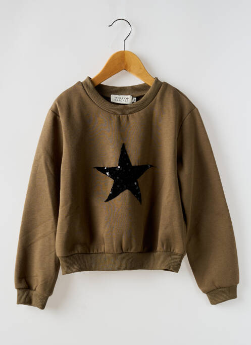 Sweat-shirt vert MOLLY BRACKEN pour fille