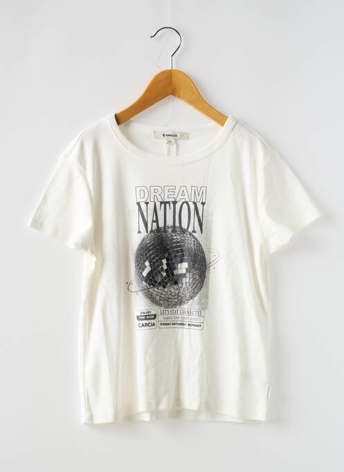 T-shirt blanc GARCIA pour fille