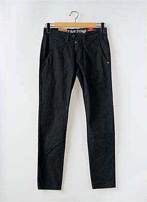 Pantalon chino stretch taille normale bleu TIMEZONE homme