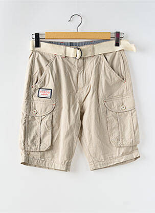 Bermuda tissage popeline taille normale beige OXBOW homme