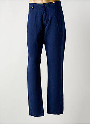 Pantalon droit taille normale taille normale bleu MCS homme