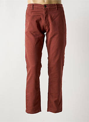 Pantalon chino stretch taille normale rouge SERGE BLANCO homme