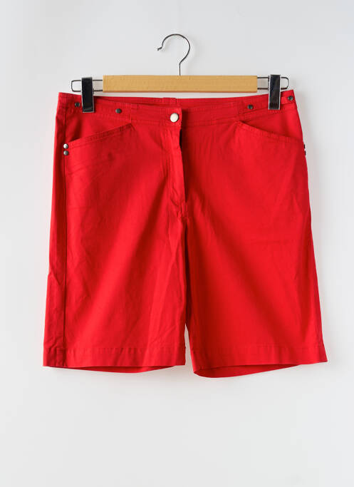 Bermuda rouge FELINO pour femme
