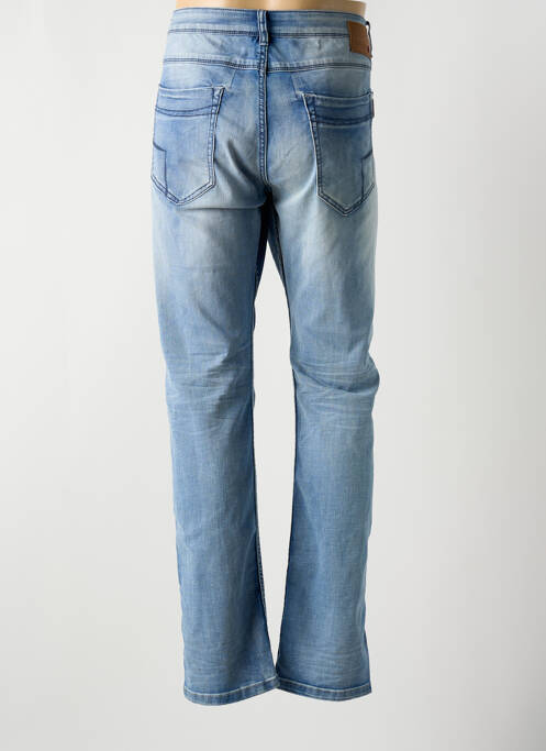 Jeans coupe droite bleu TIMEZONE pour homme