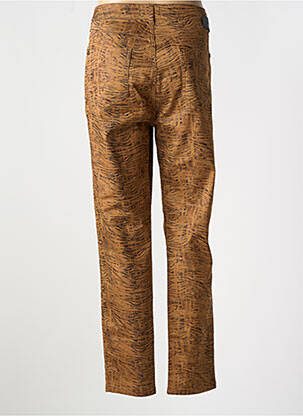 Pantalon slim poches marron EVA KAYAN femme