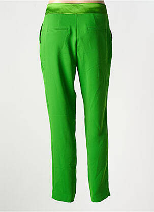 Pantalon slim taille élastique vert EVA KAYAN femme