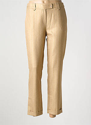 Pantalon 7/8 taille élastique or EVA KAYAN femme