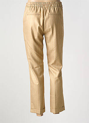 Pantalon 7/8 taille élastique or EVA KAYAN femme