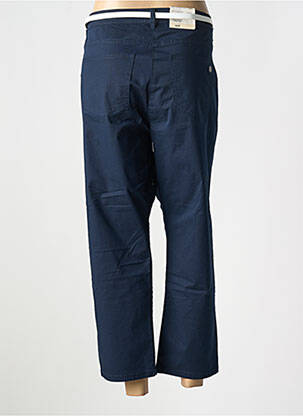 Pantalon 7/8 fermeture zippée sous rabat boutonné bleu BETTY BARCLAY femme