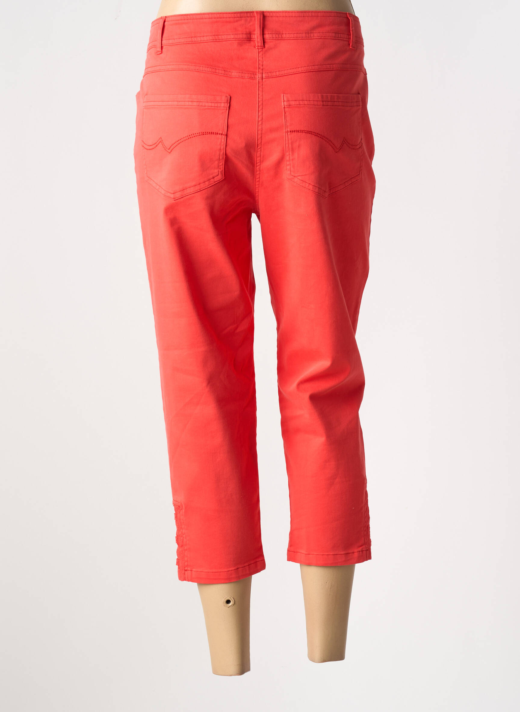 Pantacourt Poches Orange Pause Cafe Femme - 2656336-orange | Modz