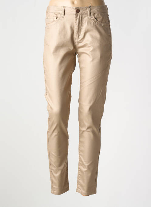 Pantalon slim beige EVA KAYAN pour femme