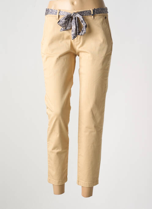 Pantalon slim beige FREEMAN T.PORTER pour femme