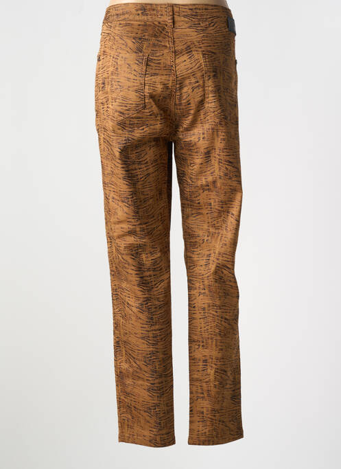 Pantalon slim marron EVA KAYAN pour femme