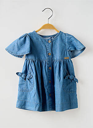 Robe courte manches courtes manches courtes bleu MAYORAL fille