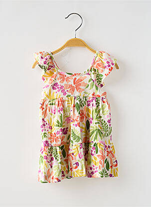 Robe courte imprimé fantaisie sans manche vert MAYORAL fille
