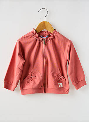 Veste casual col rond orange MAYORAL fille
