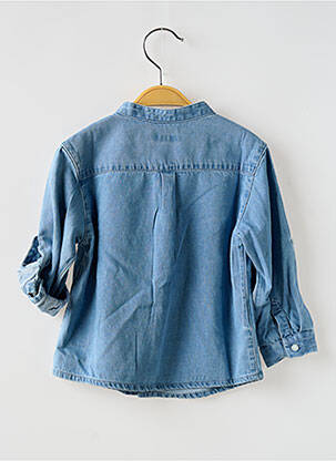 Chemise manches longues coupe droite bleu MAYORAL garçon